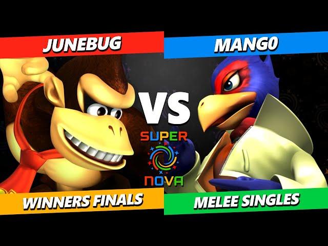 Supernova 2024 WINNERS FINALS - Junebug (Donkey Kong) Vs. Mango (Falco) Smash Melee Tournament