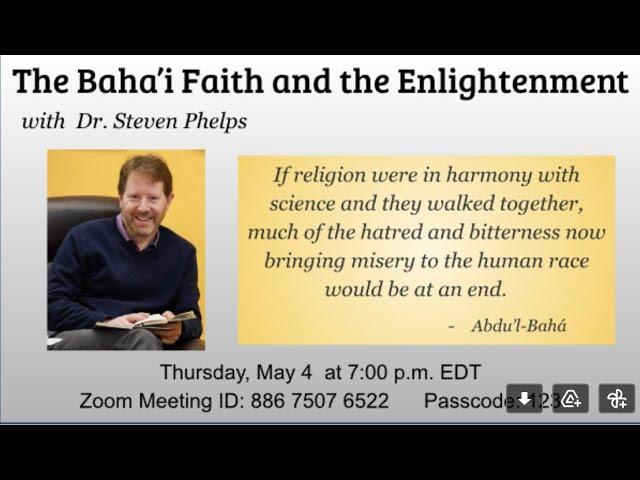 The Baha'i Faith and the Enlightenment