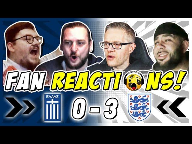 ENGLAND FANS REACTION TO GREECE 0-3 ENGLAND | UEFA NATIONS LEAGUE FAN REACTIONS