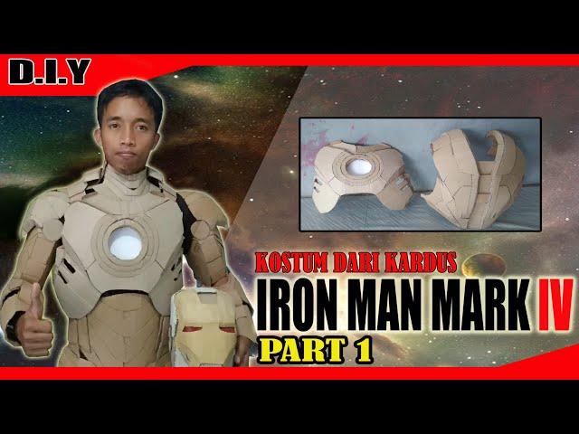 Membuat kostum iron man dari kardus || Part 1