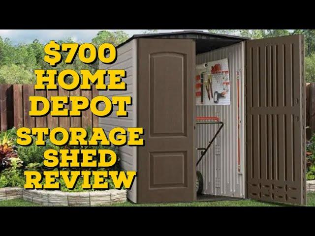 $700 Home Depot Storage shed review: Big max (6.3x4.8 ft) Resin storage shed