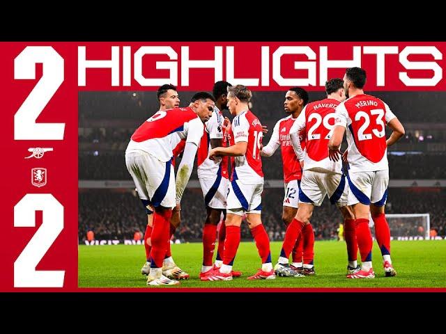 HIGHLIGHTS | Arsenal vs Aston Villa (2-2) | Martinelli, Havertz | Premier League