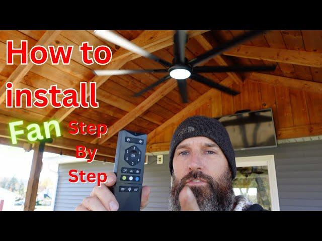 How to Install a Jazava 72-Inch Ceiling Fan: Step-by-Step Guide for Indoor & Outdoor Use