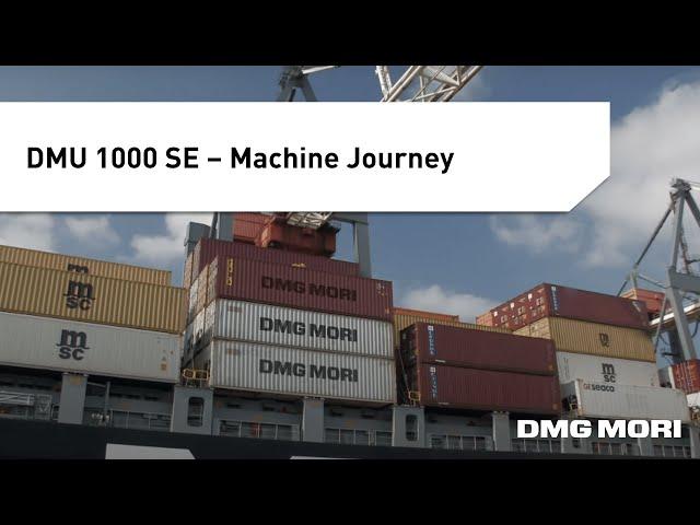 Large CNC Machine Transport of the DMU 1000 SE to Japan