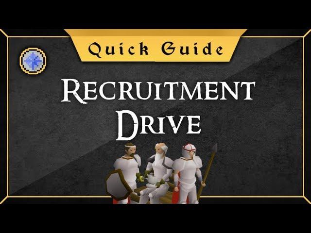 [Quick Guide] Recruitment Drive