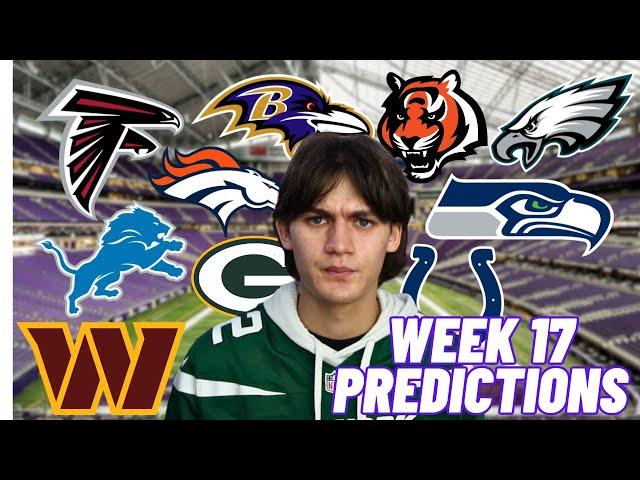 NFL WEEK 17 PREDICTIONS!