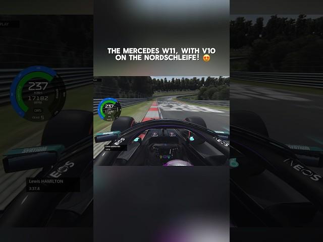 The fastest EVER F1 car with A V10 engine around the Nordschleife is AMAZING!  #f1 #trending