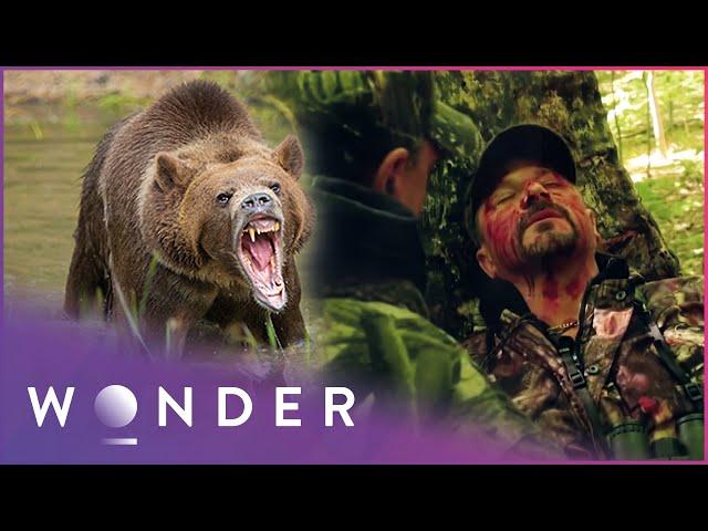 Grizzly Bear Attacks Father And Son | Fight to Survive | Wonder