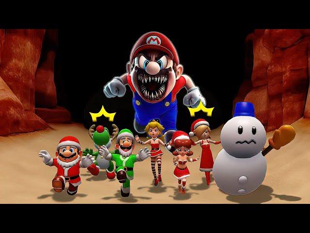 Super Mario Party Jamboree - All Minigames Christmas Time With Pauline