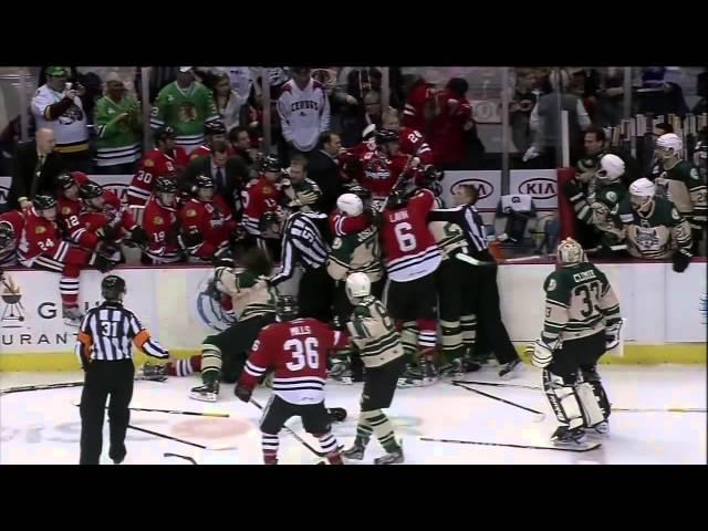 Bench incident Chicago Wolves vs Rockford IceHogs 3/17/2013