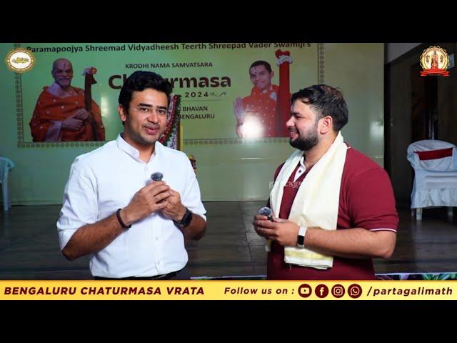 @TejasviSuryaLS- Bengaluru South MP shares his insights on Bengaluru Chaturmasa Vrata 2024