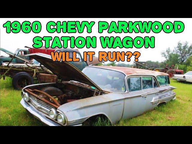 Will it Run?? 1960 Chevy Parkwood Station Wagon Fresh out of South Dakota. 283 V8