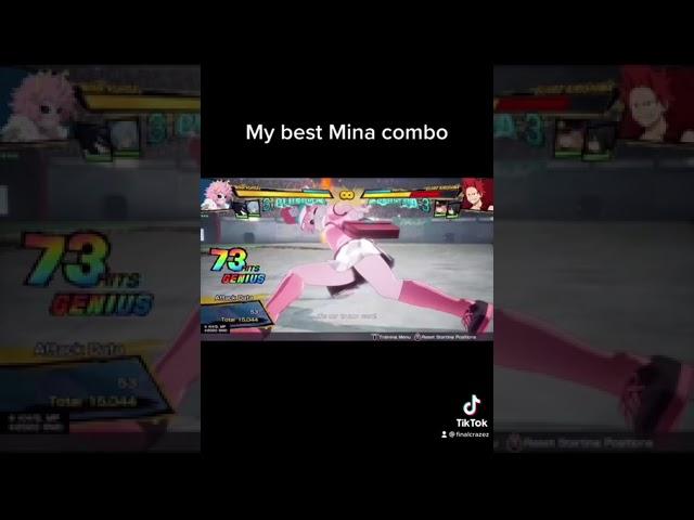 My best Mina combo | My Hero One’s Justice 2