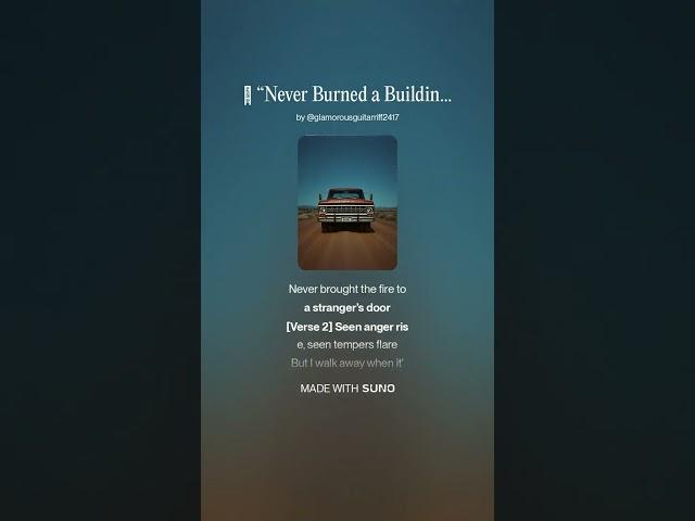  “Never Burned a Building” by Rob Anthony