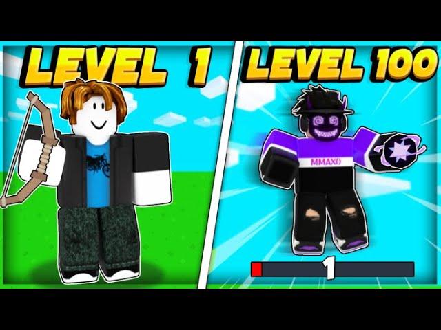 Roblox Bedwars Trickshots from LEVEL 1 TO LEVEL 100