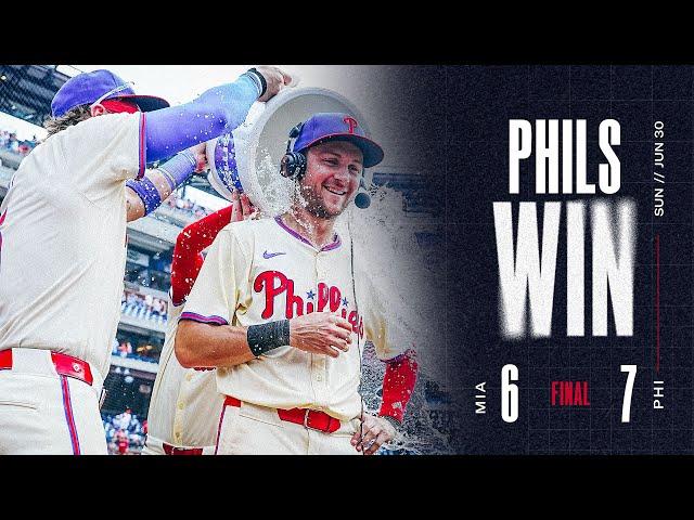 Marlins vs. Phillies Game Highlights (6/30/24) | MLB Highlights