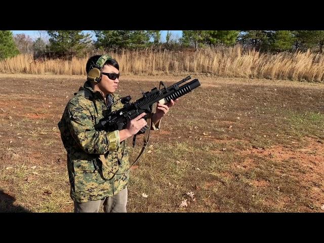 Colt M4A1 Block 1 sbr + Colt M203 40mm grenade launcher with 9" barrel 