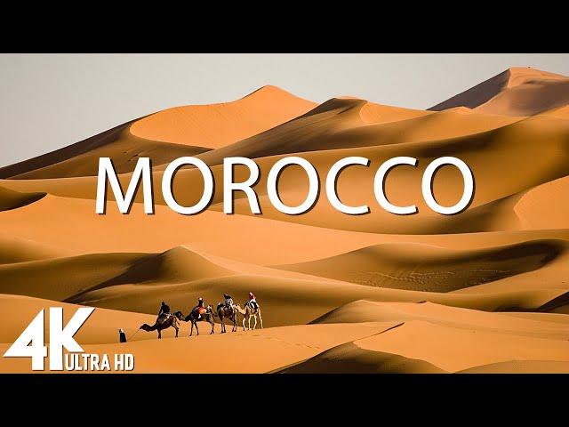 FLYING OVER MOROCCO - 4K Drone Film + Music for Stress Relief | Nature Relaxation Ambient