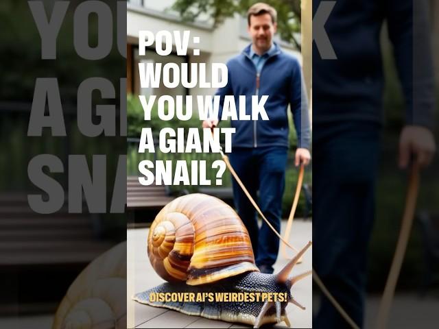 Would You Walk a Giant Snail? #natureexploration