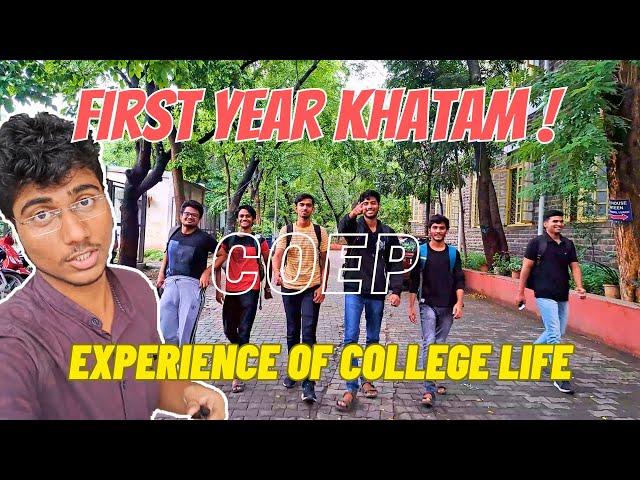 FIRST YEAR KHATAMF.Y. experience #coep Last day | coepians se baatchit️ #collegelife #pune