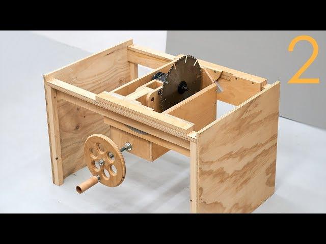 Making A Table Saw - The Tilt Trunnions And Hand Wheel