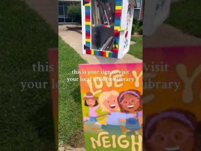 this is your sign to visit your local lil free library!