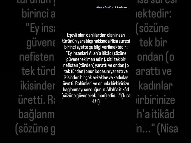 #Kur'an ve Bilim ile Evrim Hipotezlerinin Çelişkileri #embriyo #nisa1.ayet #bilim #ErnstMayr