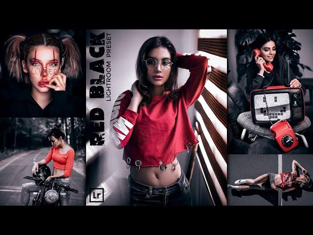 Red Black - Lightroom presets | black presets | red presets | dark lightroom presets | moody black