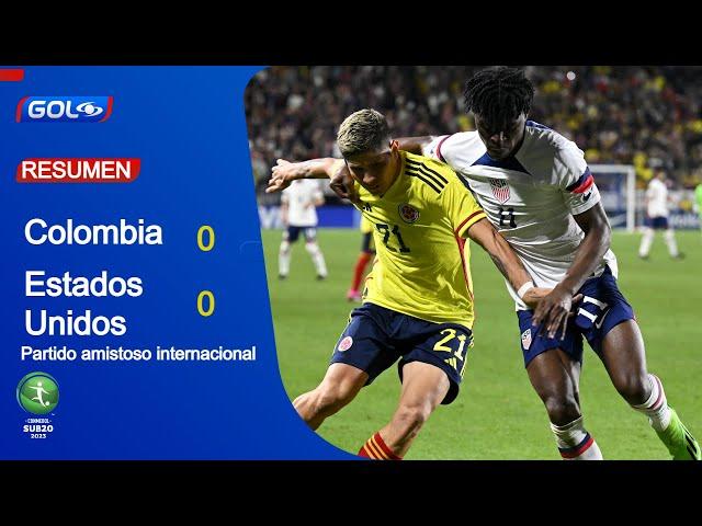 Colombia vs. Estados Unidos (0-0), el resumen del partido amistoso