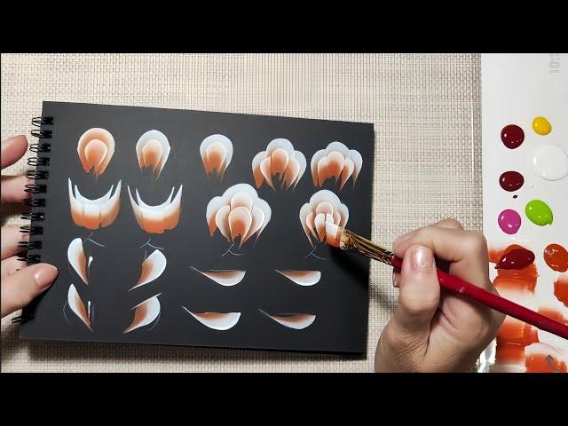 ［手繪溫度］玫瑰花彩繪分享#熱門#Acrylic#painting#diy#玫瑰#tutorial@flower#熱門