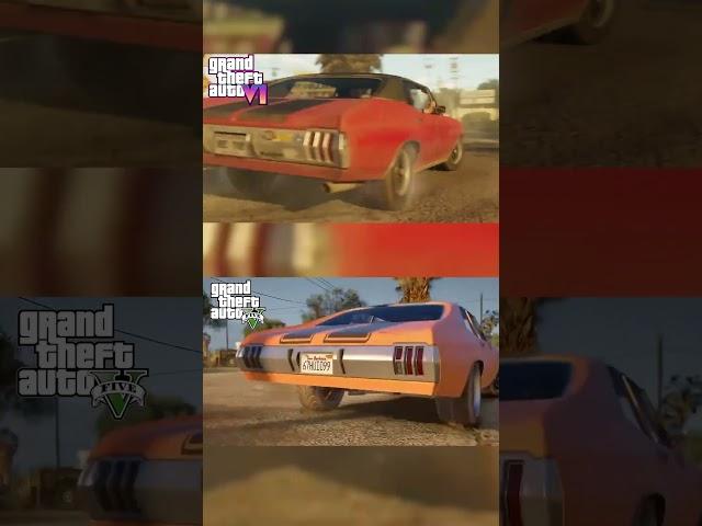 Comparison of GTA VI and GTA V #shorts #gta6 #gta5 #comparison