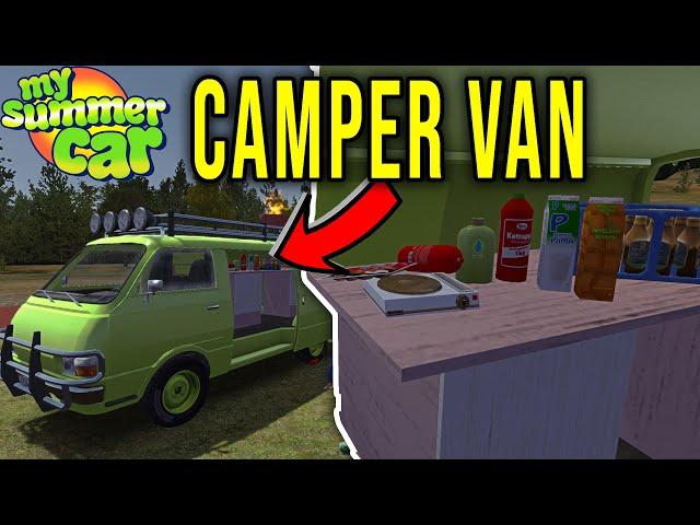 CAMPER VAN - PORTABLE STOVE, FURNITURE, LOTS OF FOOD - My Summer Car #346 | Radex