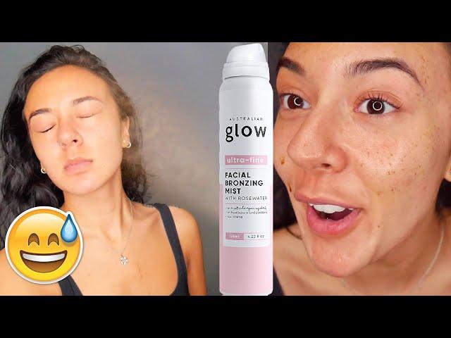 WORST FACIAL TANNER?? Australian Glow Tanning Mousse & Facial Bronzing Mist Review #TANNINGTRIALS