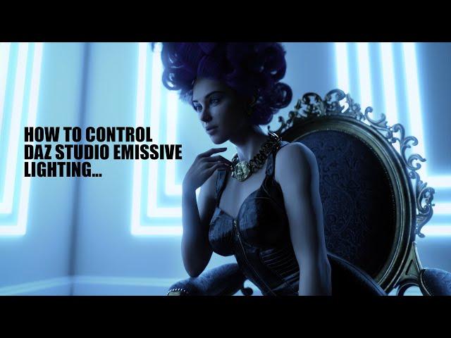 How To Control DAZ Studio Emissive Lighting