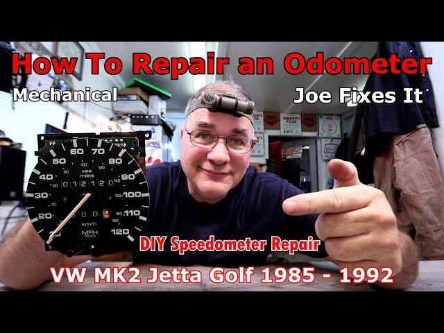 How To Repair A Odometer | DIY Speedometer Repair | MK2 VW Diesel Gas 1985 1992 Jetta Golf 