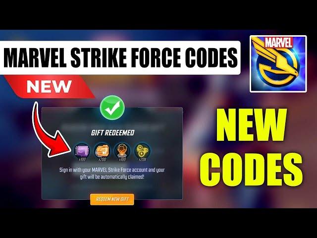 MARVEL STRIKE FORCE CODES OCTOBER 2024  HOW TO REDEEM CODES IN MARVEL STRIKE FORCE