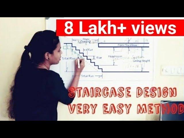 Staircase Design | Easy Method to Design Staircase | Design of Staircase |  Civil engineering