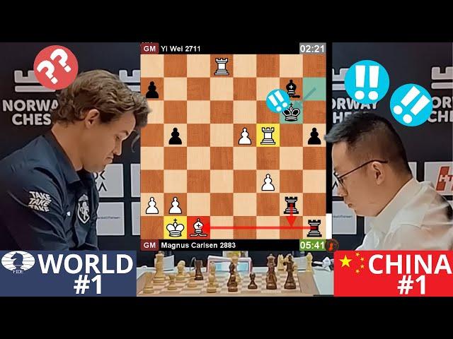  Magnus Carlsen vs (China #1) Wei Yi | Norway Chess 2025