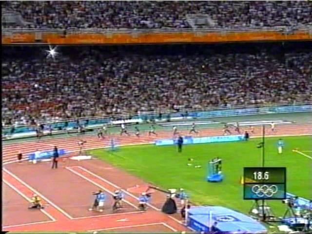 2004 Athens Summer Olympics Mens 4x100 Relay UK win Gold