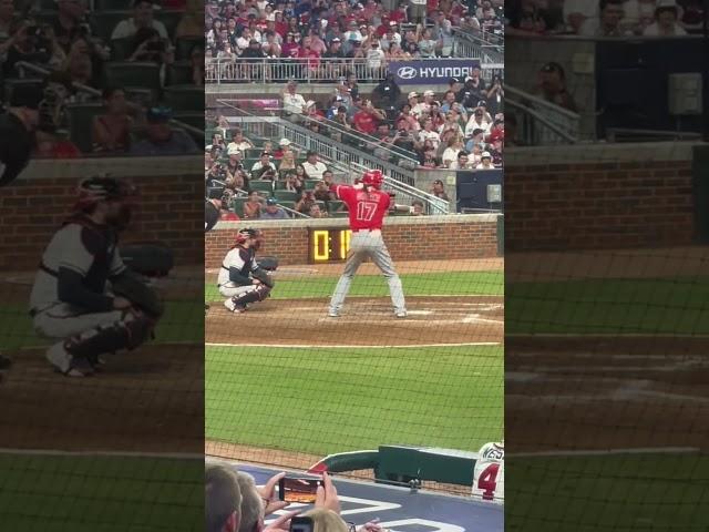 Ohtani robbed at the wall!! #ohtani #angels #braves #mlb