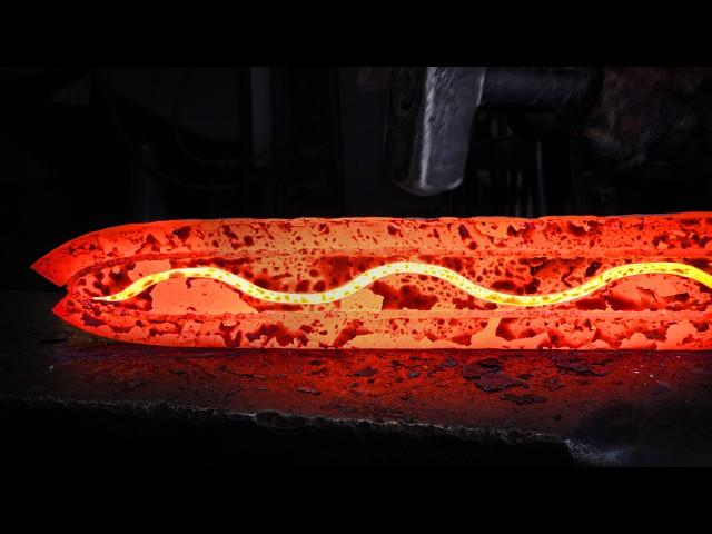 Forging the "Serpent in The Blade" Viking Sword