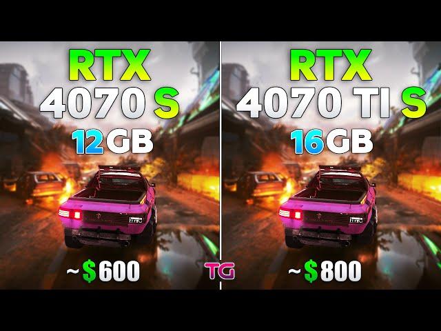 RTX 4070 SUPER vs RTX 4070 Ti SUPER - Test in 10 Games