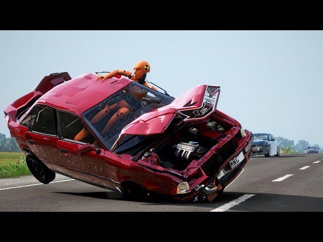 Beamng Drive - Realistic Rollover Crashes #3 digital DRIVE