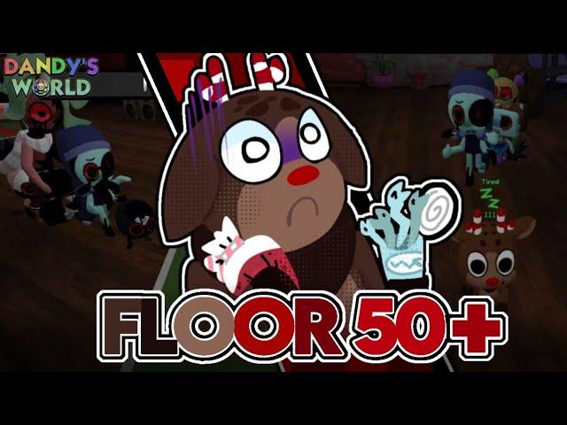Rudie Distractor Run (Floors 44-53) | Peppermint Icing + Ghost Snakes in a Can | Dandy's World
