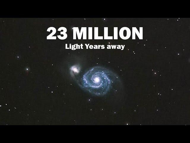 Whirlpool Galaxy through 10" Telescope | 1 Minute Live View