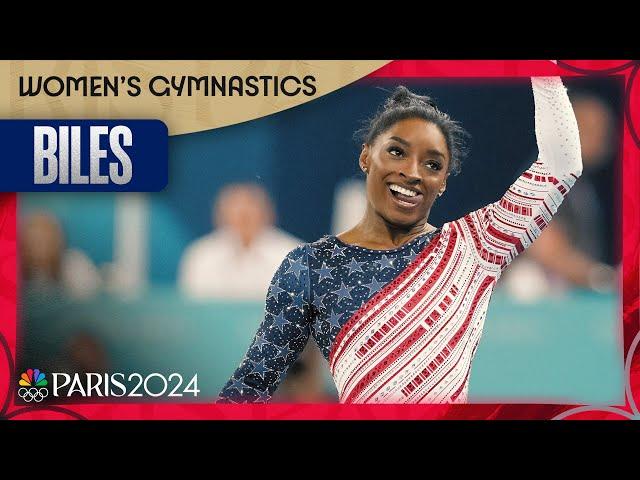 Simone Biles JUST DID THAT; anchors Team USA to gold on floor | Paris Olympics | NBC Sports