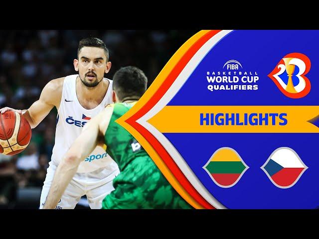  LTU -  CZE | Basketball Highlights - #FIBAWC 2023 Qualifiers