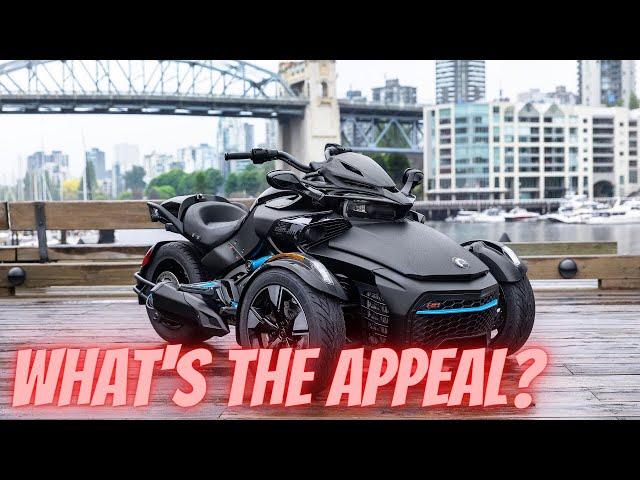 Harley Rider Tests Out A Can Am Spyder For The First Time