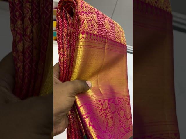 Bridal Pure Kanchipuram handloom silk sarees 14000/-#shorts