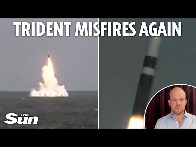 UK nuclear sub missile launch FAILS as Trident misfires for second time